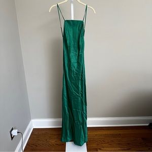 LA SEMAINE PARIS EMERALD GEEEN DRESS SIZE French  36-US 6 NWT